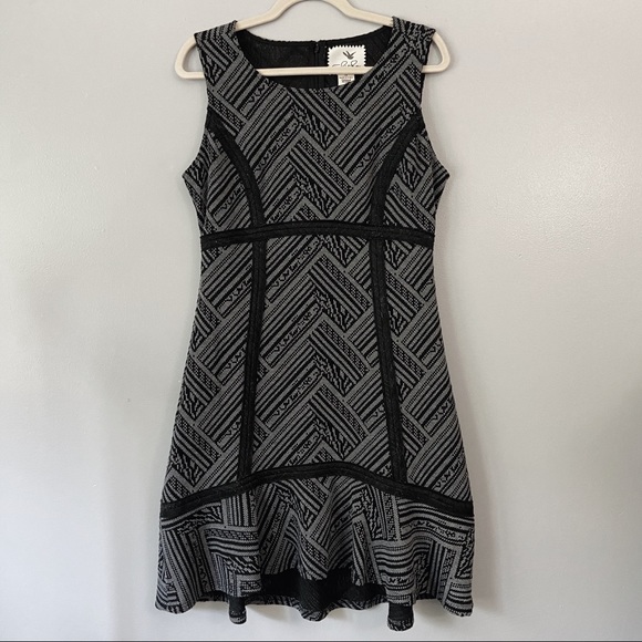Anthropologie Dresses & Skirts - Anthropologie Tabitha Gray Black Knit Dress - 10